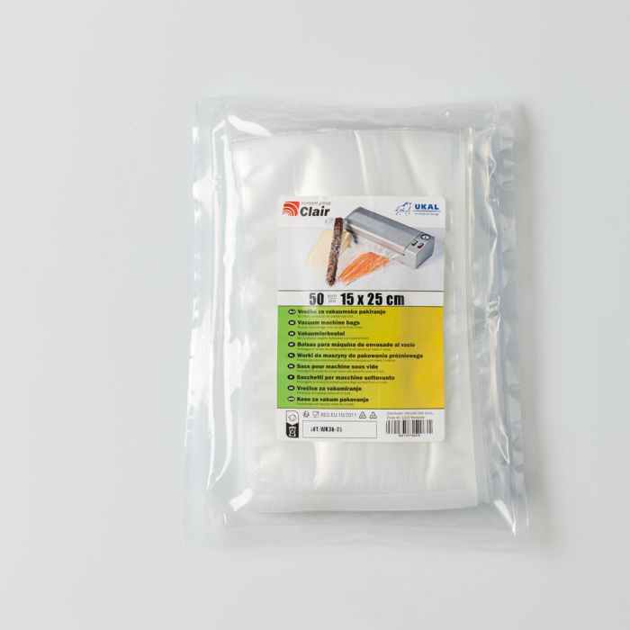 50 sachets pour mise sous vide 15x25 cm