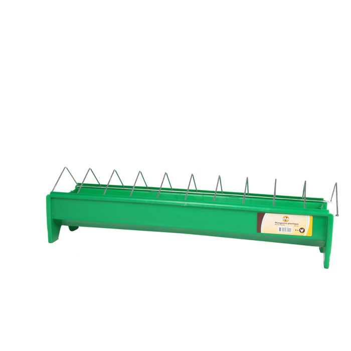 Mangeoire à grille en plastique pour poulets, 50 cm