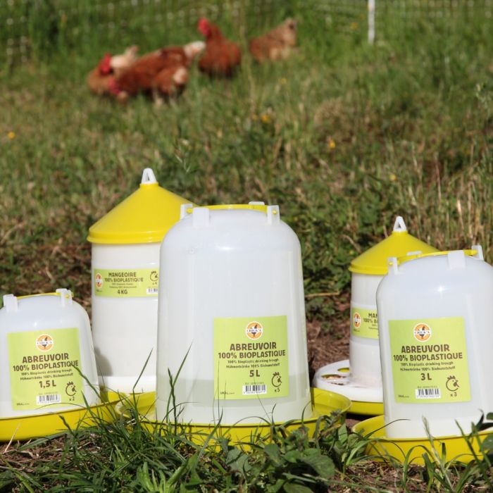  Abreuvoir 3 L en plastique végétal CHICK'A