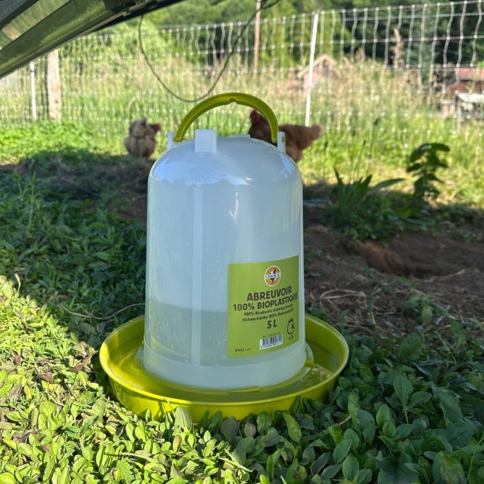 Abreuvoir 5 L en plastique végétal CHICK'A