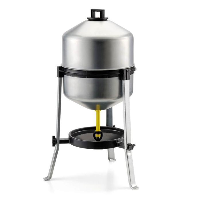 Abreuvoir siphoïde galvanisé sur pied 22 L pour 25 poules