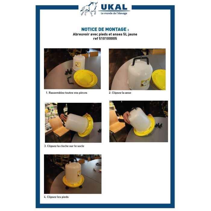 Abreuvoir sur pied 5L CHICK'A