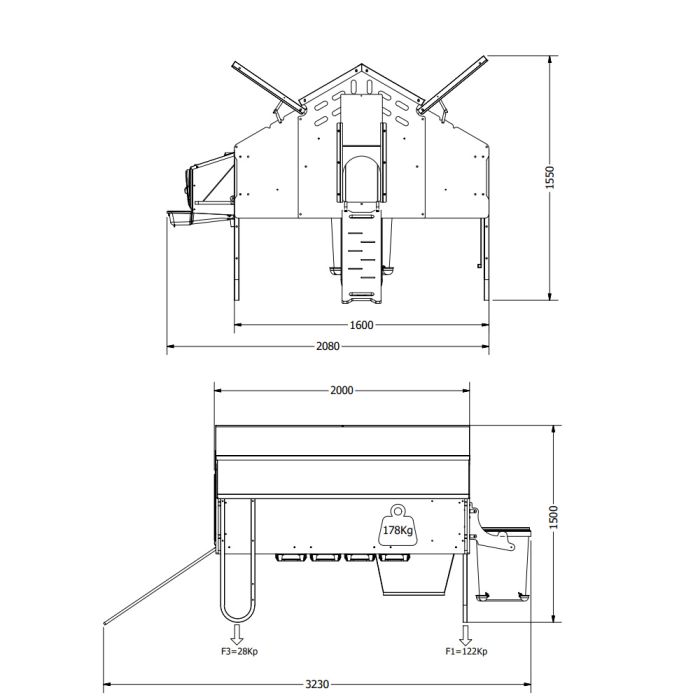 Poulailler pour 30 poules
