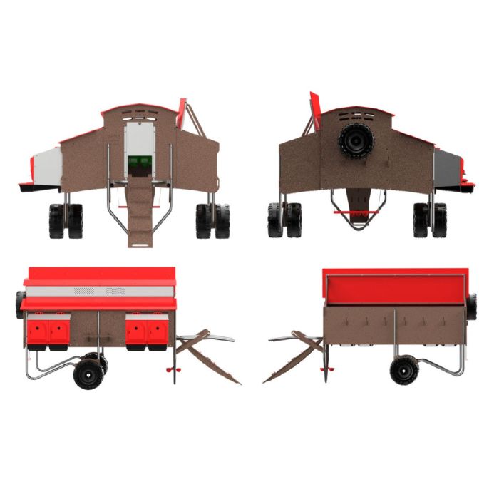 Poulailler mobile en plastique recyclé pour 30 poules COPELE