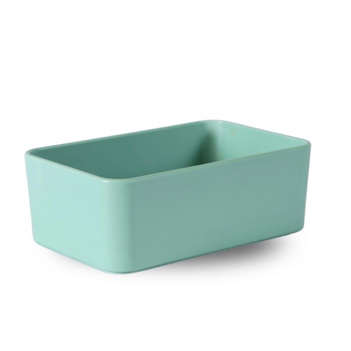 Mangeoire plastique rectangulaire simple vert CHICK'A