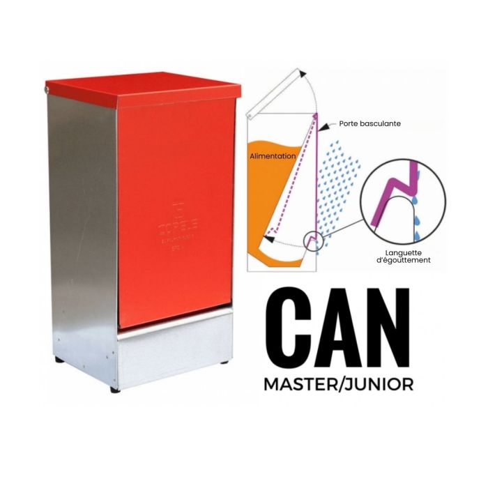 Mangeoire à trémie avec porte basculante 27 L COPELE