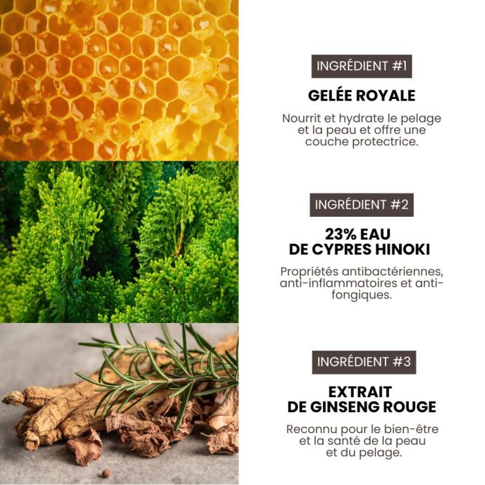 Spray démêlant naturel et hypoallergénique pour chiens et chats 240 ml HYPONIC