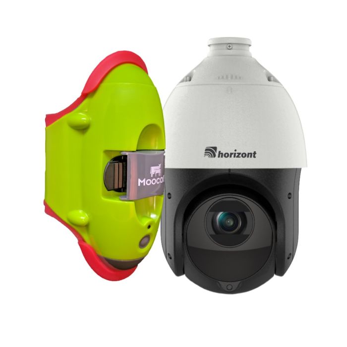 Kit connecté PRO détecteur de vêlage MOOCALL et caméra 360° Zoom PRO HORIZONT