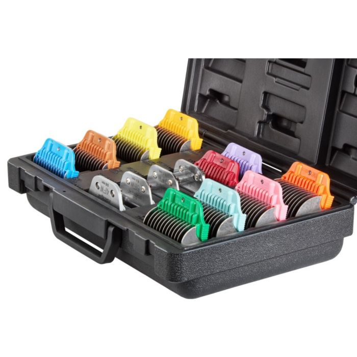 Mallette robuste noire avec peignes et têtes de coupes snap-on W HEINIGER