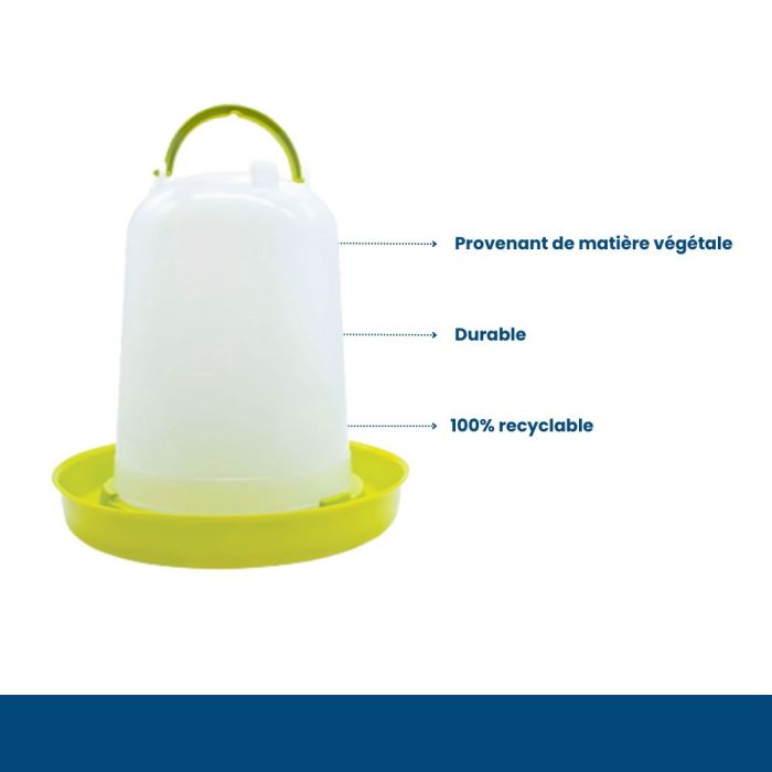 Nourrisseur bioplasique 4 kg pour volailles CHICK'A
