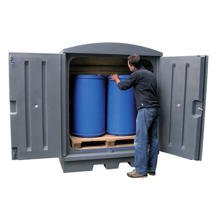 Box de rétention 280 L pour 2 fûts EMP