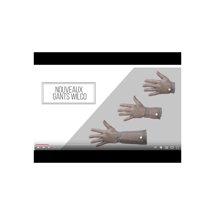 Gant cotte de maille inox agroalimentaire taille XL WILCO