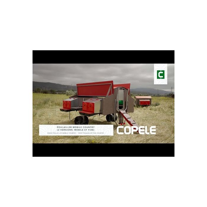 Poulailler mobile en plastique recyclé pour 30 poules COPELE