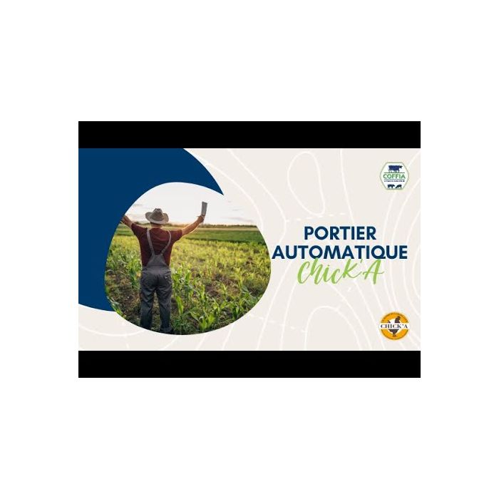 Portier automatique + trappe pour poulailler 