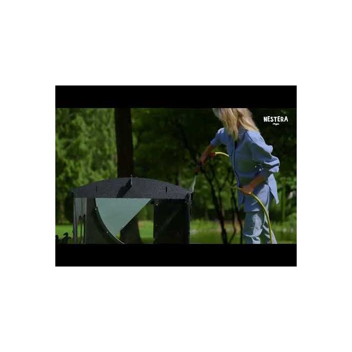 Poulailler recyclé au sol pour 3 à 5 poules petit modèle NESTERA