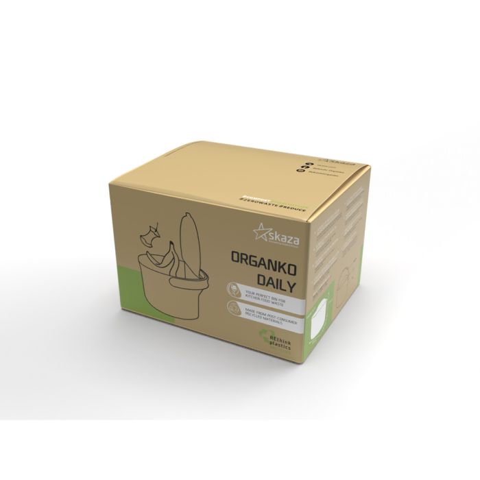 Poubelle à compost ORGANKO DAILY 3,3L gris clair SKAZA