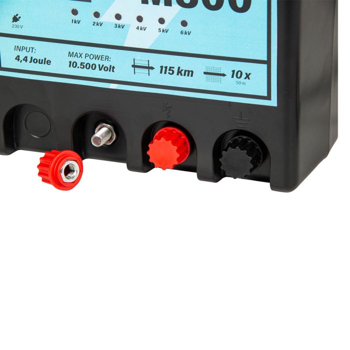 Poste de clôture électrique M300 à Leds, secteur 230 V, 3 J 