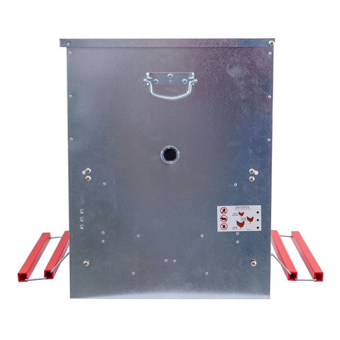 Mangeoire 2 côtés 50 kg pour 30 poules